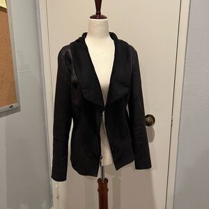 White House Black Market Dark Leather Jacket